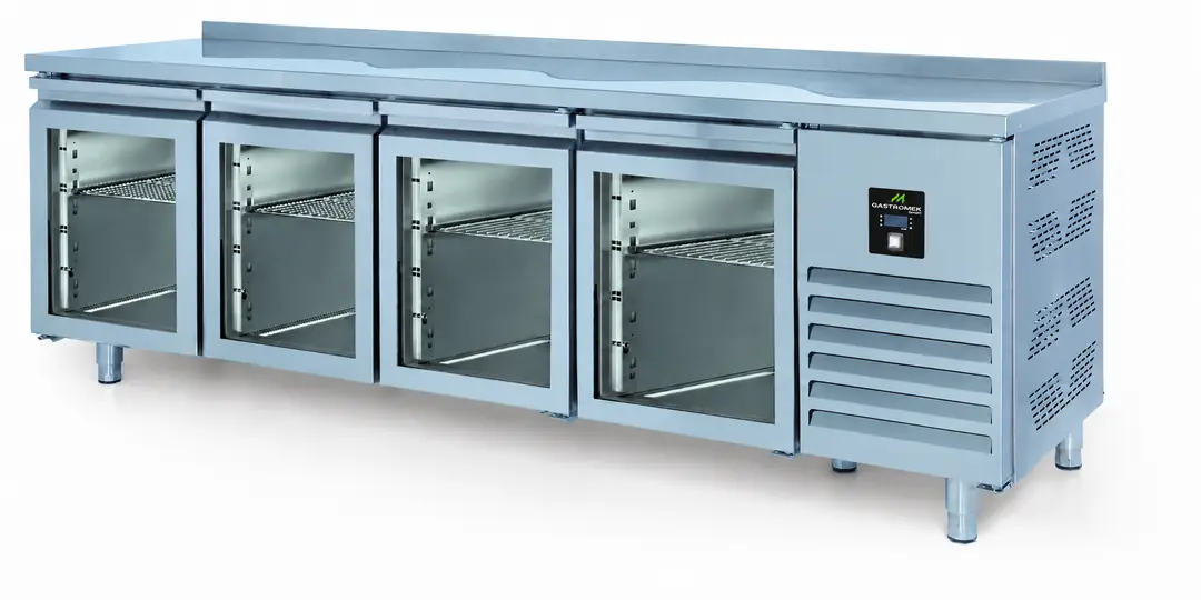 Produktbild: Gastromek Unterbaukühlschrank mit 4 Glastüren