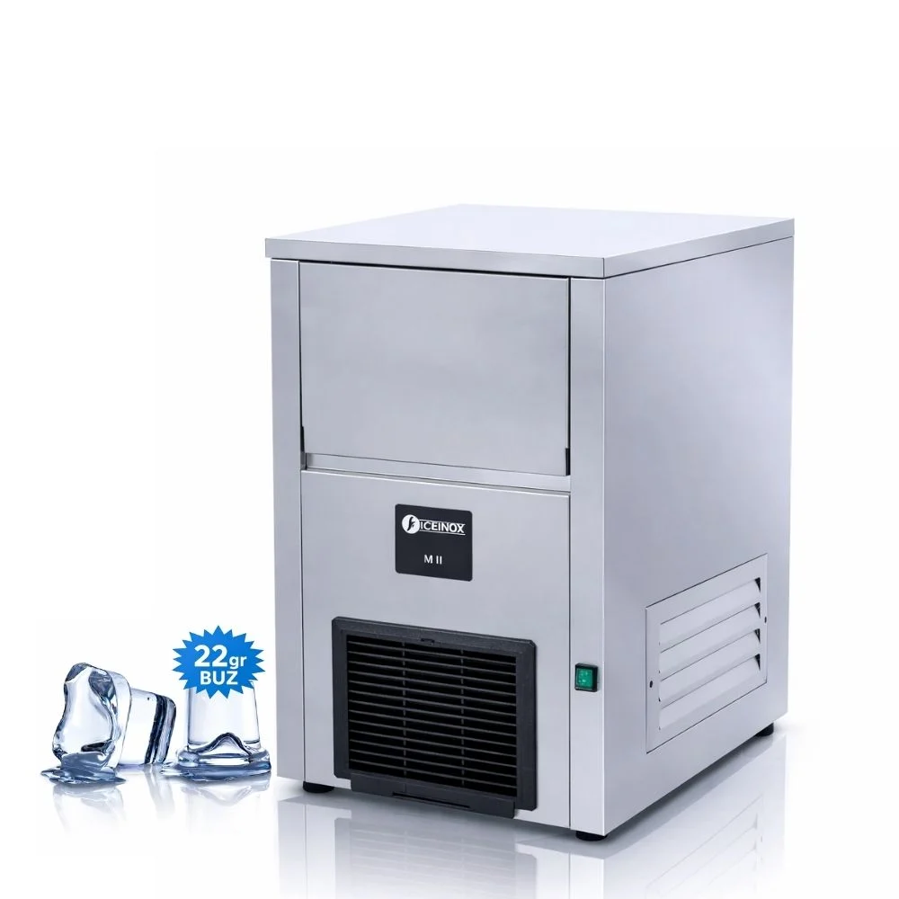 Produktbild: Iceinox ICE 90 Gourmet-Eiswürfelmaschine mit Vorratsbehälter – 85 kg/Tag Produktionskapazität