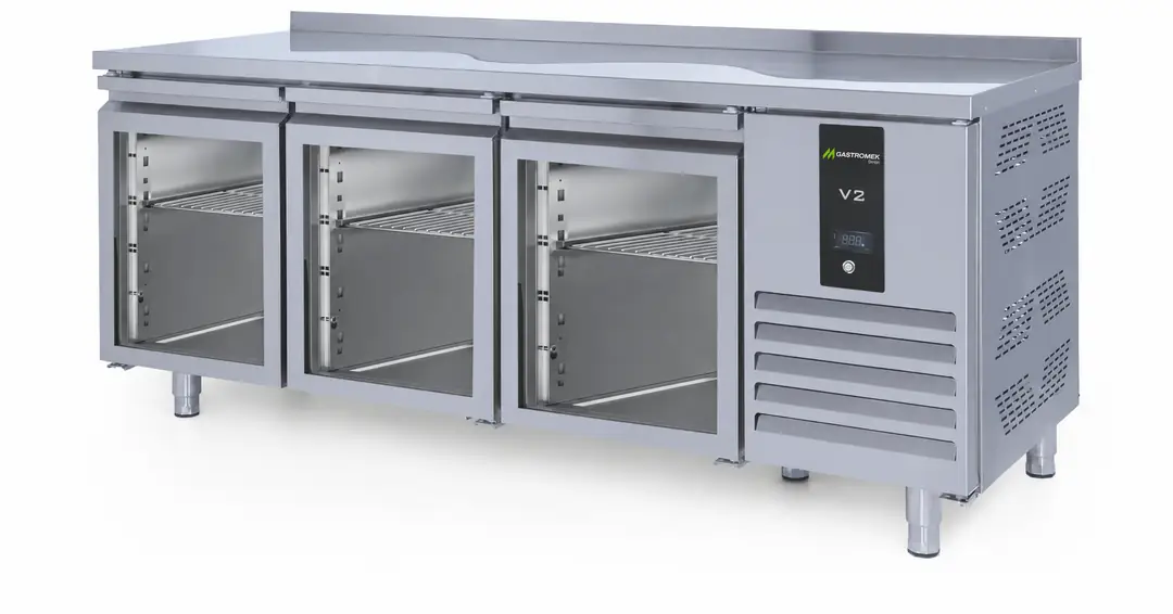 Produktbild: Gastromek Unterbaukühlschrank mit 3 Glastüren