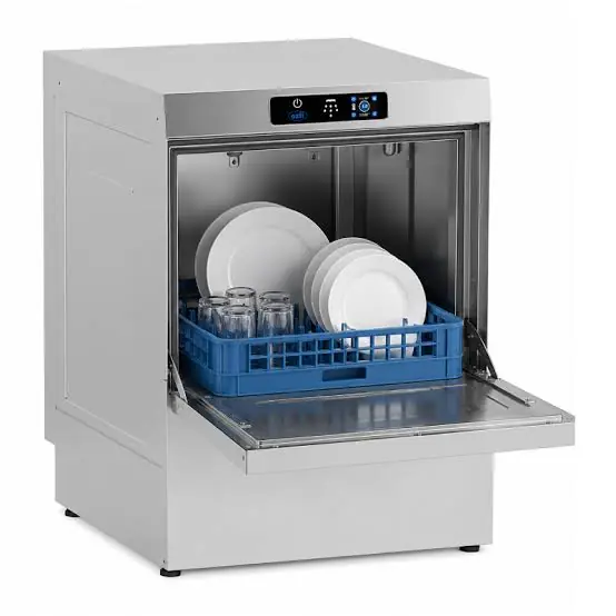 Produktbild: Öztiryakiler OBY 500 Touch Digitale Geschirrspülmaschine mit Ablauf-, Klarspüler- und Reinigungsmittelpumpe – Korbmaß 50 × 50 cm